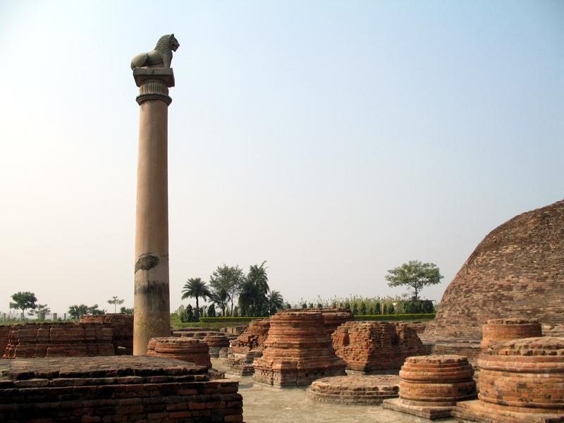 The Ashokan pillar at Vaishali.